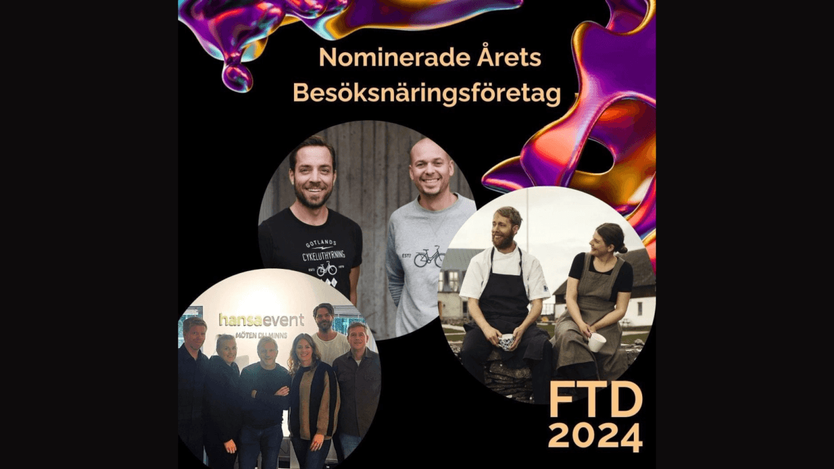 Här är de tre företagen som nominerats till Årets Besöksnäringsföretag på Gotland